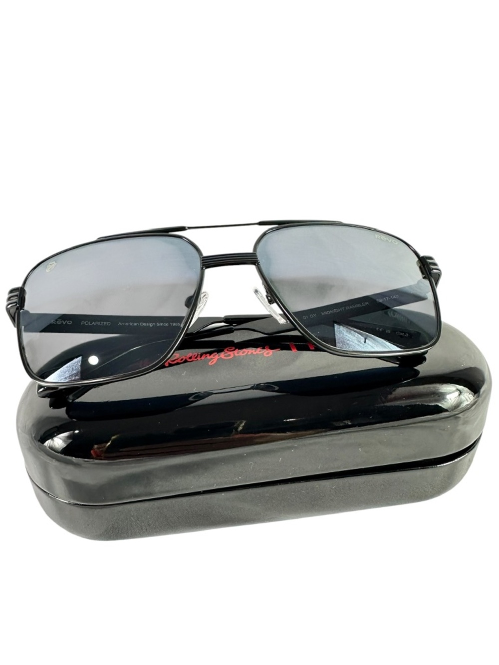 REVO The Rolling Stones Midnight RE7123 Polarized Gray Lenses Unisex Sunglasses